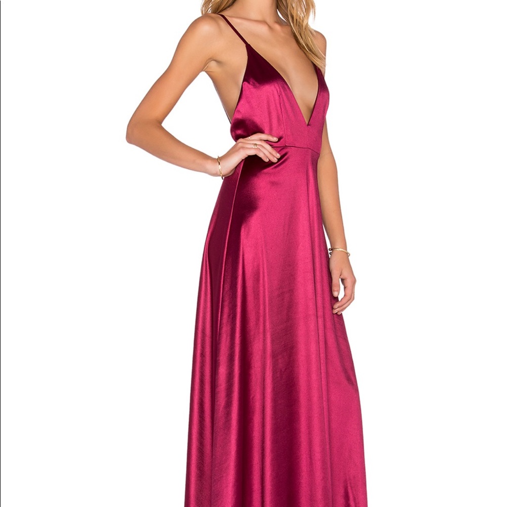 Revolve plunge front maxi dress - Picture 2 of 6